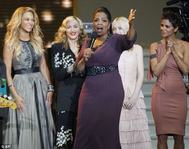 Beyonce, Madonna, Dakota Fanning i Halle Berry kod Oprah